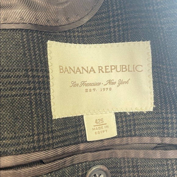 Banana Republic - Wool Blend Old Money Blazer - Brown - 42S - Picture 10 of 11